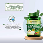 Thumbnail for Himalayan Organics Plant Based Calcium + Magnesium + Zinc, D3+K2 Vegetarian Capsules - Distacart