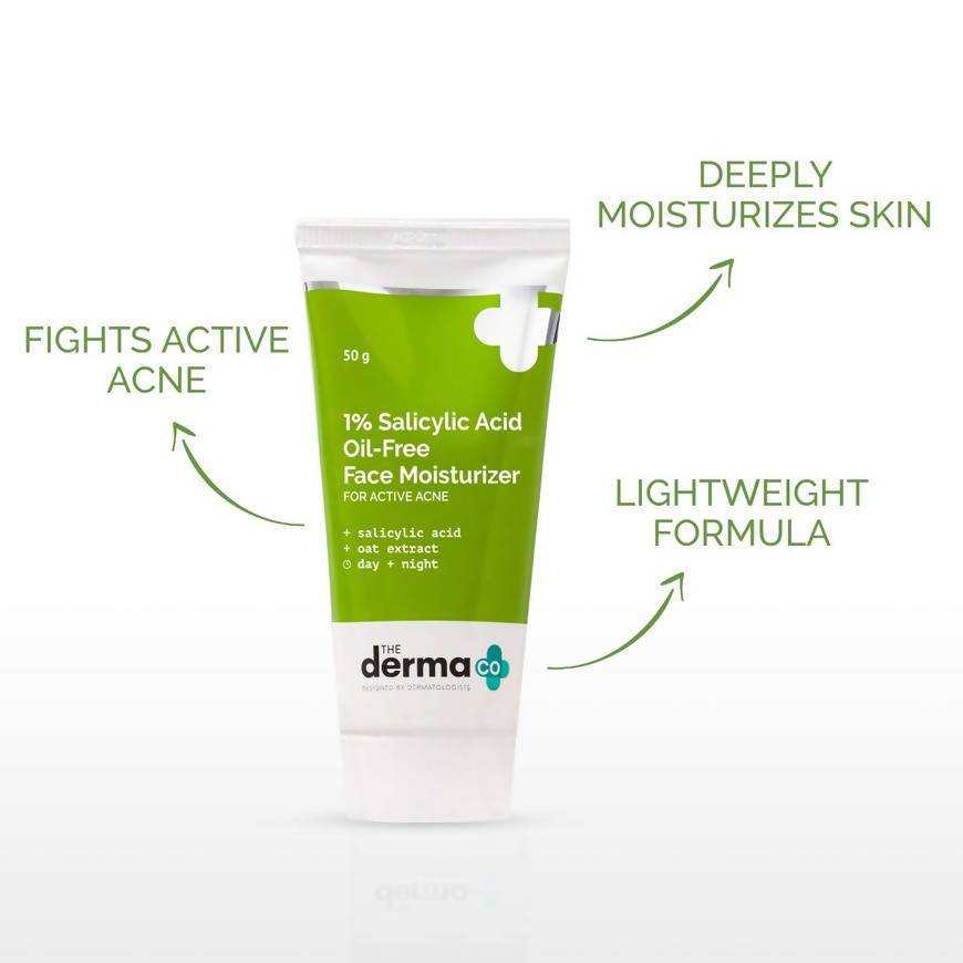 The Derma Co 1% Salicylic Acid Oil-Free Moisturizer For Active Acne