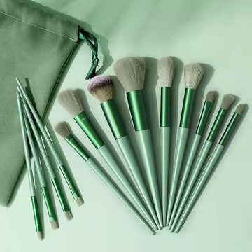 Favon Pack of 13 Professional Makeup Brushes with Free Pouch - Distacart
