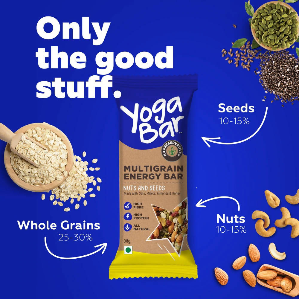Yoga Bar Nuts & Seeds Multigrain Energy Bars