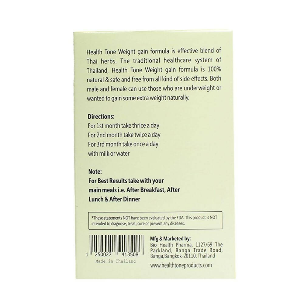 Health Tone Natural Weight Gain Capsules - Distacart