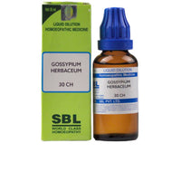 Thumbnail for SBL Homeopathy Gossypium Herbaceum Dilution