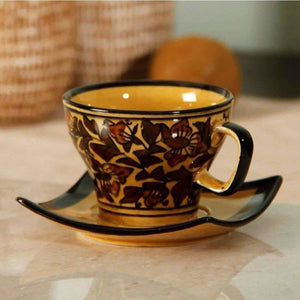Handpainted Cup Saucer(Set Of 6) - Distacart