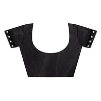 Thumbnail for Black Lycra Designer Saree blouse