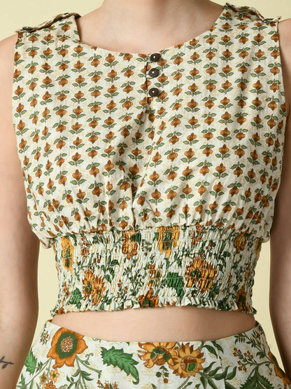 Myshka Women's Multi Floral Printed Top - Distacart