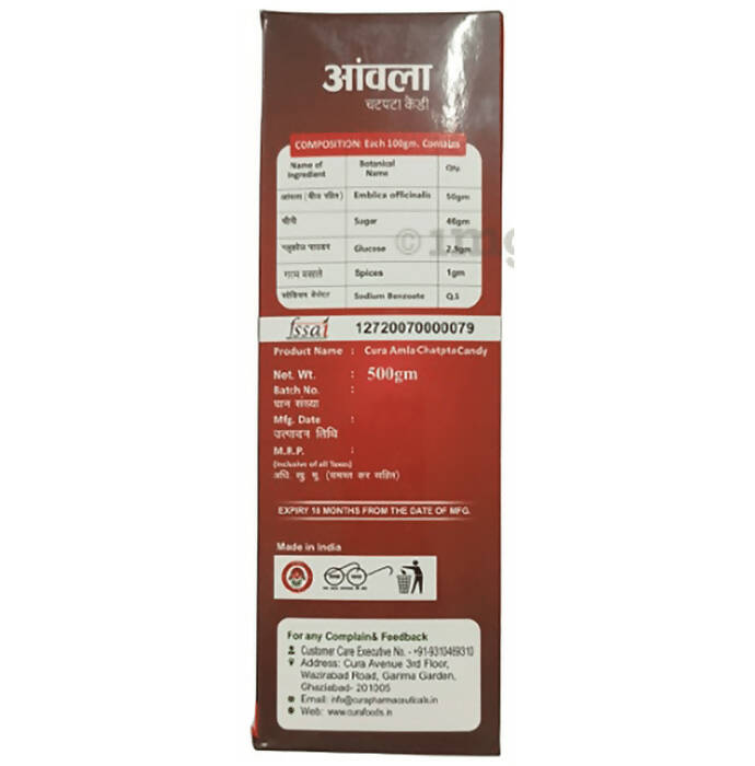 Cura Amla Chatpata Candy - Distacart
