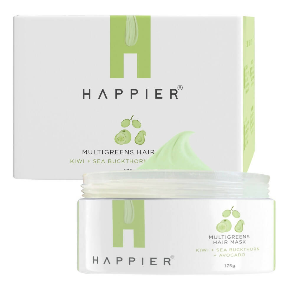 Happier Multigreens Hair Mask - Distacart