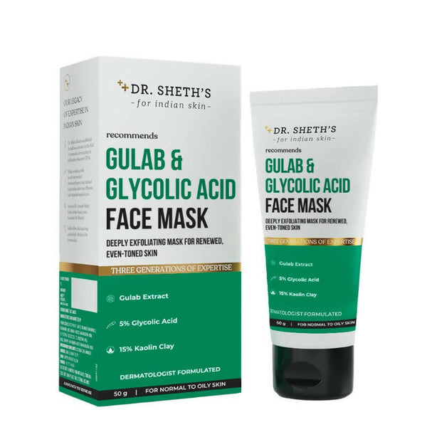 Dr. Sheth's Gulab & Glycolic Acid Face Mask - Distacart