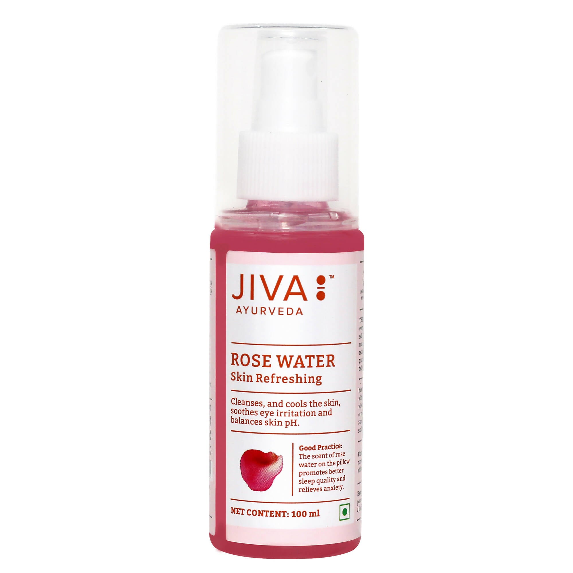 Jiva Ayurveda Rose Water Plain - Distacart