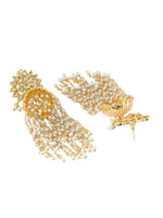 Thumbnail for NVR Women Gold-Plated Contemporary Jhumkas Earrings - Distacart