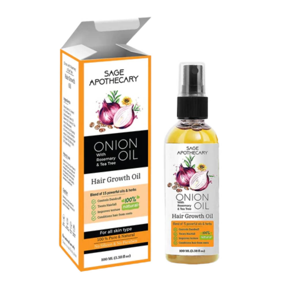 Sage Apothecary Onion Hair Oil - Distacart