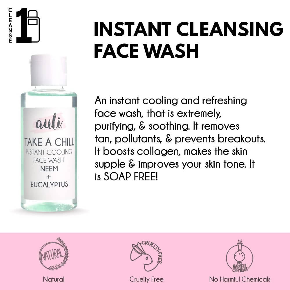 Auli Take A Chill Instant Cooling Face Wash - Distacart