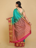Thumbnail for Kalamandir Floral Green Pashmina Saree