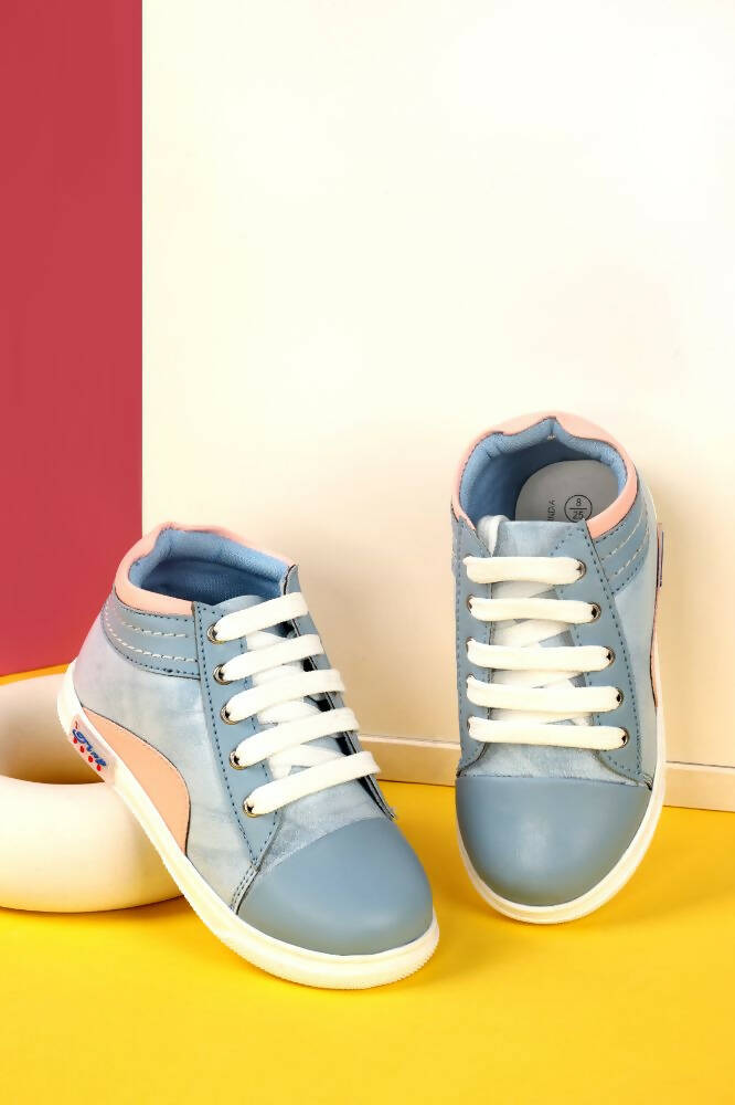 Tiny Bugs For Boys & Girls Party Wear Boots - Sky Blue - Distacart