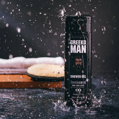 Greeko Man 3 in 1 Charcoal Shower Gel - Distacart