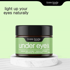 Bare Body Essentials Under Eye Gel usage