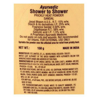 Shower To Shower Sandal Prickly Heat Powder - Distacart