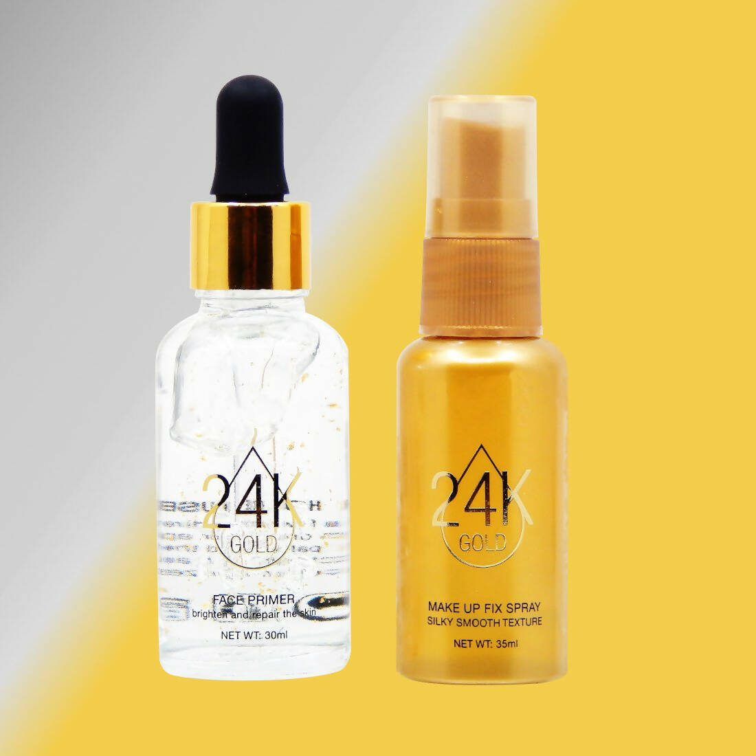 Maliao 24K Gold 2 In1 Face Primer And Makeup Fix Spray - Distacart