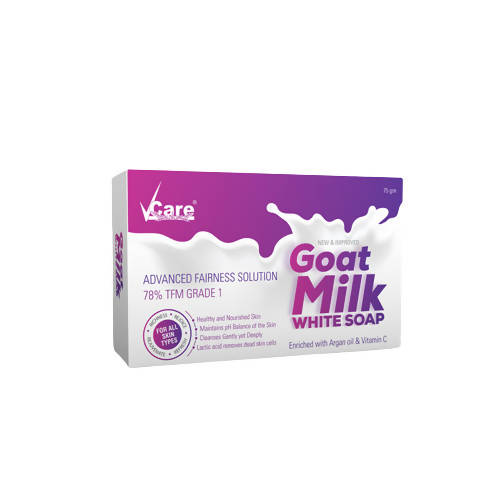 VCare Goat Milk White Soap