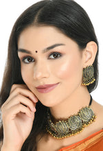 Thumbnail for Mominos Fashion Johar Kamal Gold-Plated Brass Finish Lotus Design Choker For Women - Distacart