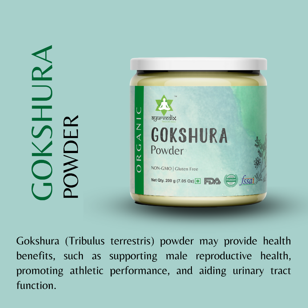 Ayurvedix Organic Gokshura Powder - Distacart