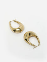 Thumbnail for NVR Women Gold Circular Hoop Earrings - Distacart
