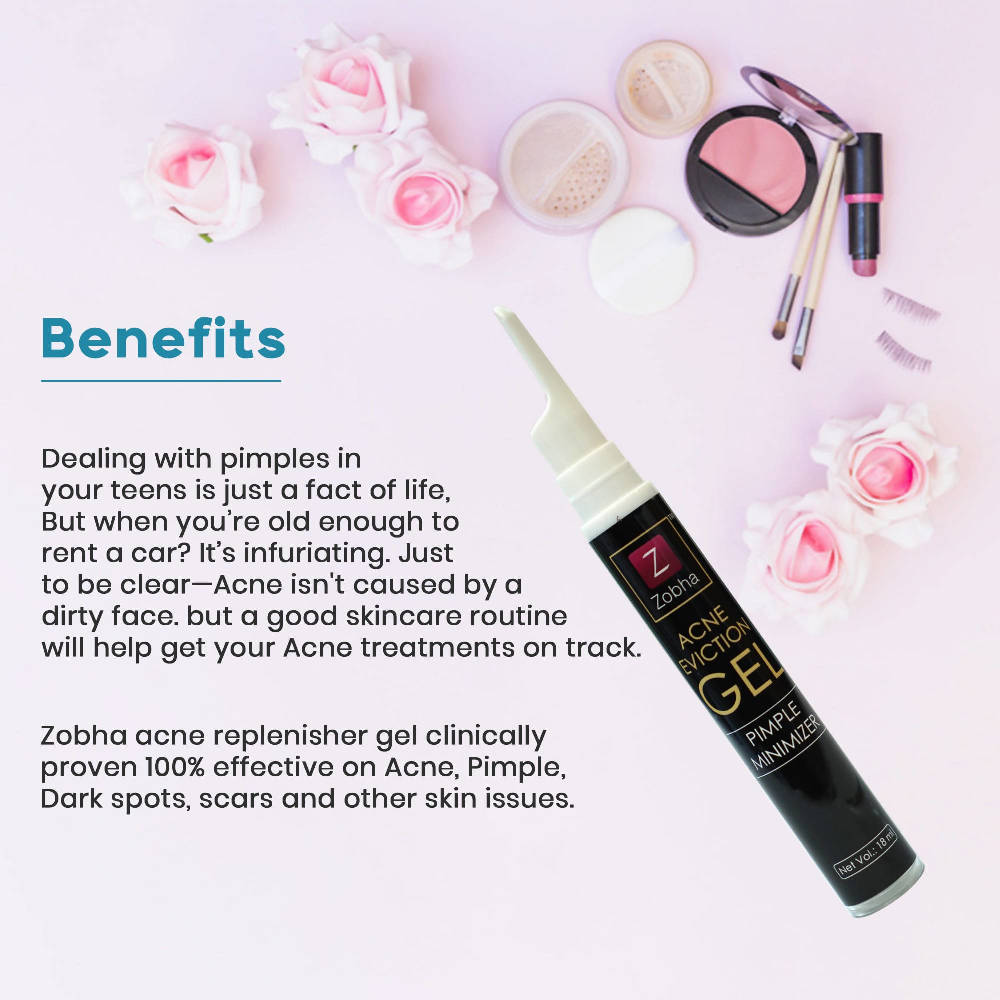 Zobha Acne Eviction Gel Pimple Minimizer Benefits