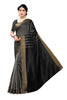 Vamika Black and White Lines Cotton Silk Weaving Saree (Paithani Black) - Distacart