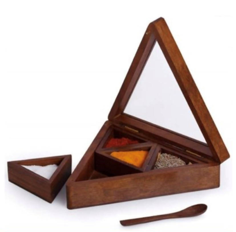 Collectibles India Wooden Masala Box - Distacart
