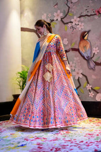 Thumbnail for Everywhere Designer Offwhite With Multi Silk Cotton Stitched Suit With Dupatta - Anbazaar - Distacart