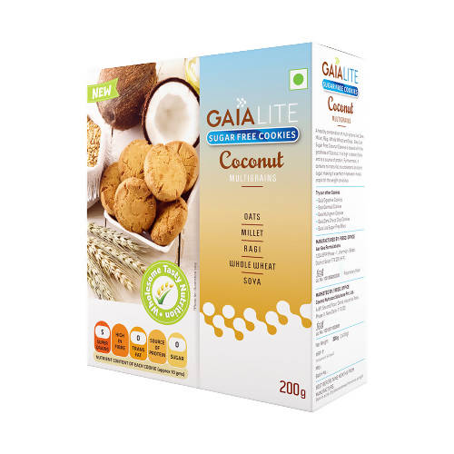 Gaia Lite Sugar Free Coconut Cookies - Distacart