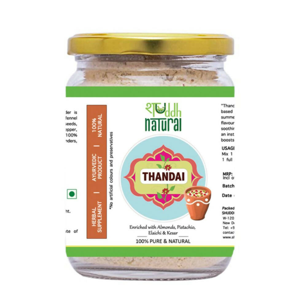 Shuddh Natural Instant Ayurvedic Thandai Powder - Nuts and Seeds Superfoods - Distacart