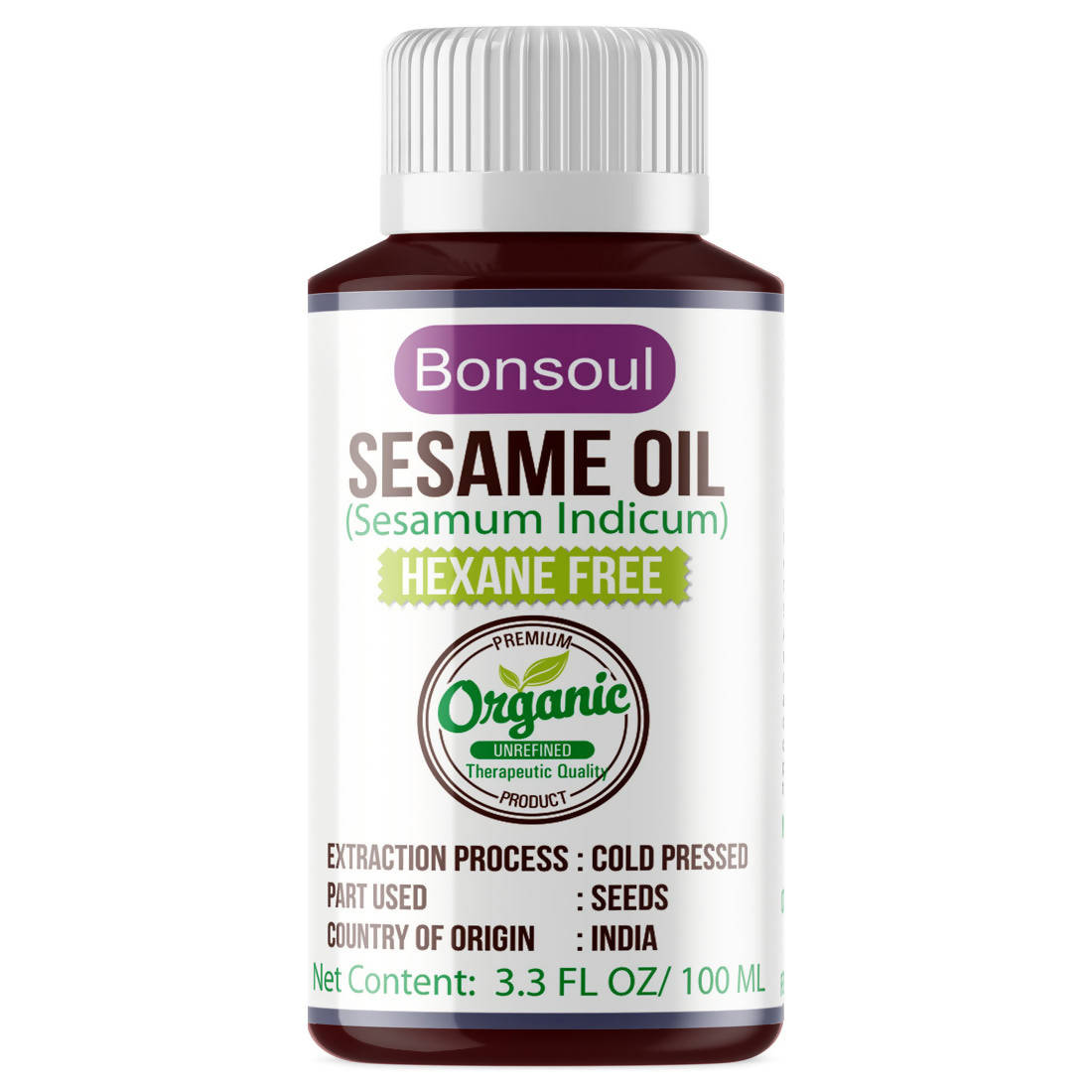 Bonsoul Sesame Oil Hexane Free - Distacart