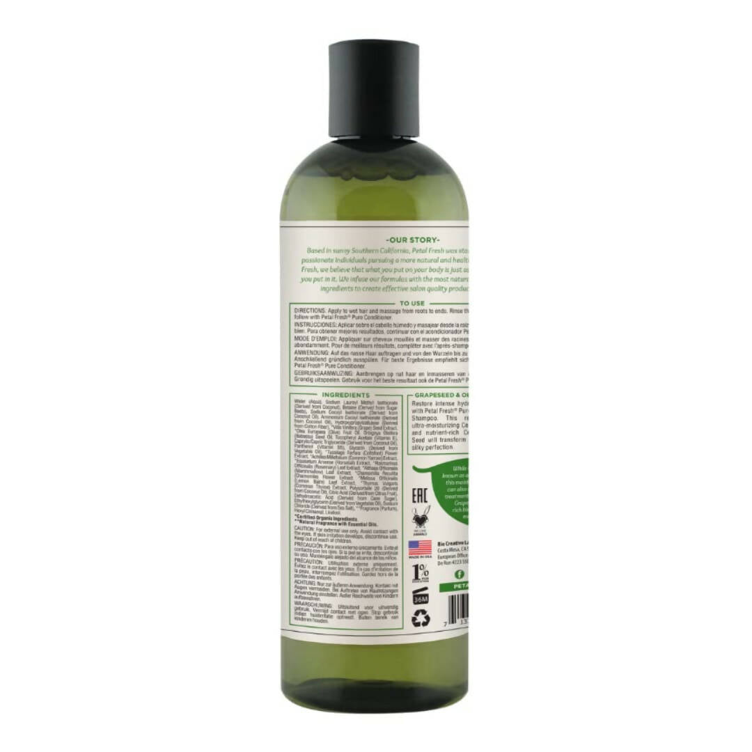 Petal Fresh Pure Moisturizing Grapeseed & Olive Oil Shampoo - Distacart