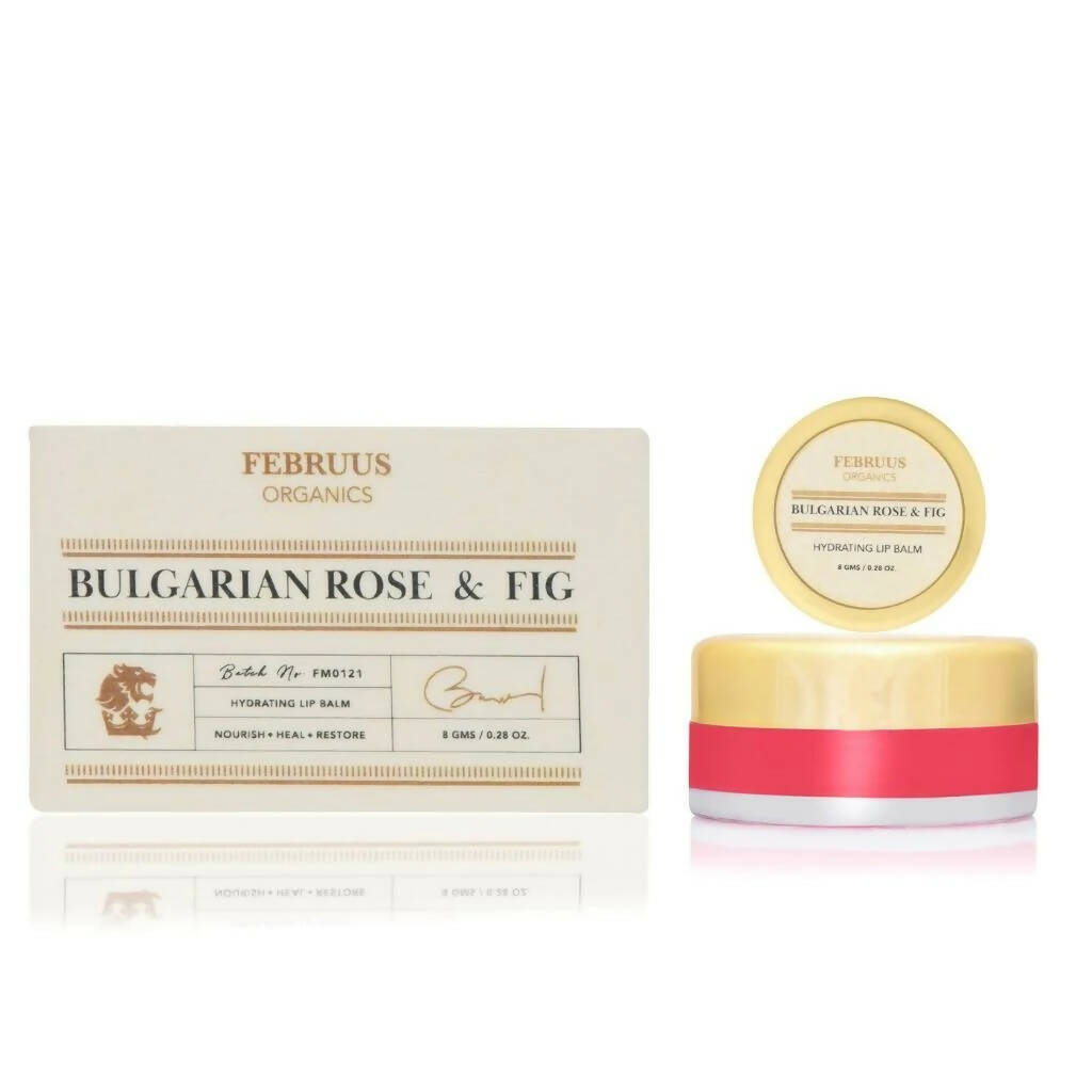 Februus Organics Bulgarian Rose & Fig Hydrating Lip Balm - Distacart
