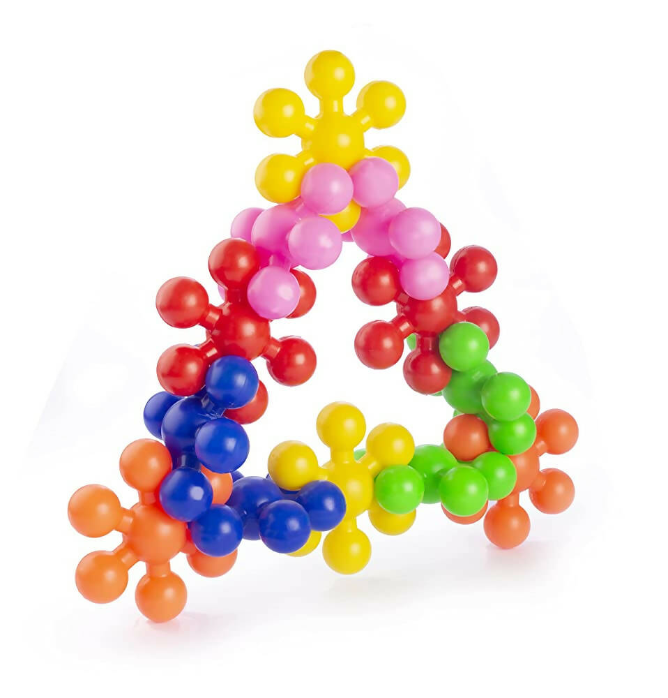 Kipa Loopy Link Interlocking Blocks Educational, Construction Blocks for Kids, Colorful Star Building Blocks Toys for Kids - Multicolour - Distacart