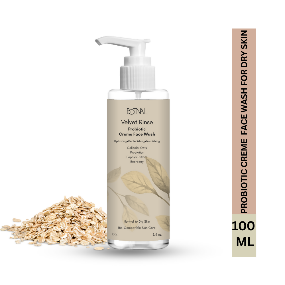 Botnal Velvet Rinse Probiotic Creme Face Wash with Colloidal Oats for Hydration - Distacart