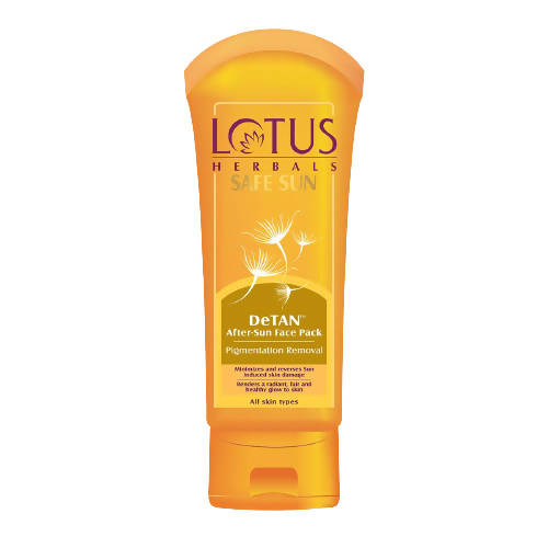 Lotus Herbals Safe Sun DeTan After-Sun Face Pack - Distacart
