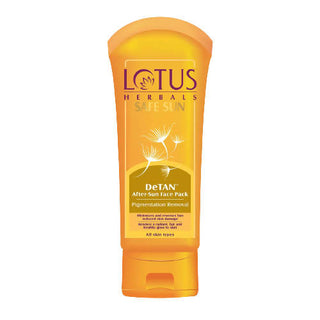 Lotus Herbals Safe Sun DeTan After-Sun Face Pack - Distacart