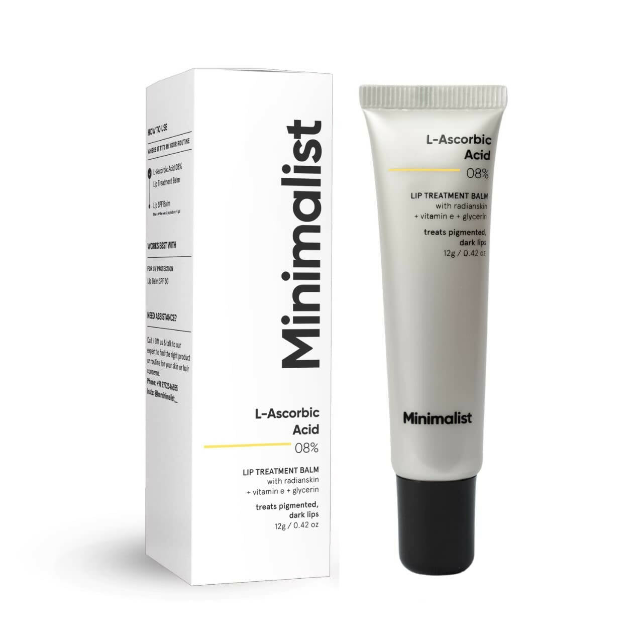 Buy Minimalist 8% L-Ascorbic Acid Lip Treatment Balm Online at