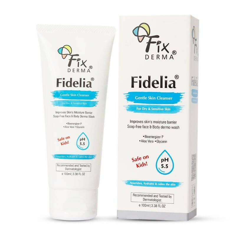 Fixderma Fidelia Gentle Skin Cleanser For Dry & Sensitive Skin - Distacart