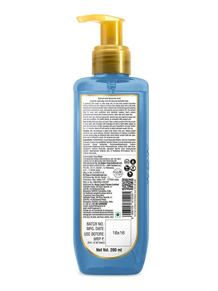 Wow Skin Science Hyaluronic Acid Face Wash - Distacart