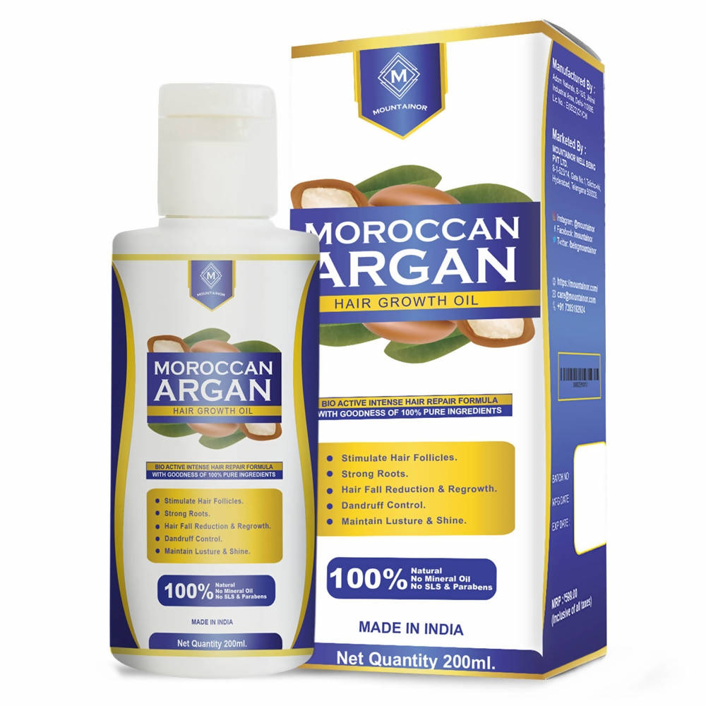 Mountainor Moroccan Argan Hair Growth Oil - Distacart