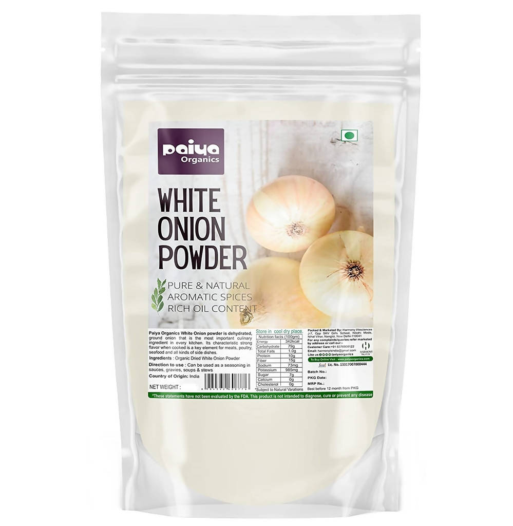 Paiya Organics White Onion Powder - Distacart