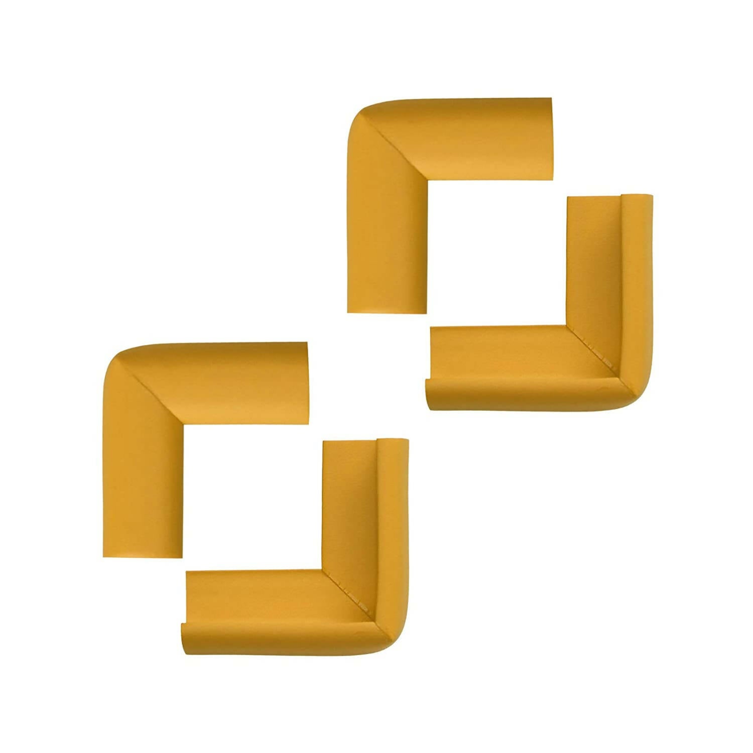 Safe-O-Kid Corner Guardscushions, U Shaped, Large Size Extra Thick, Yellow - Distacart