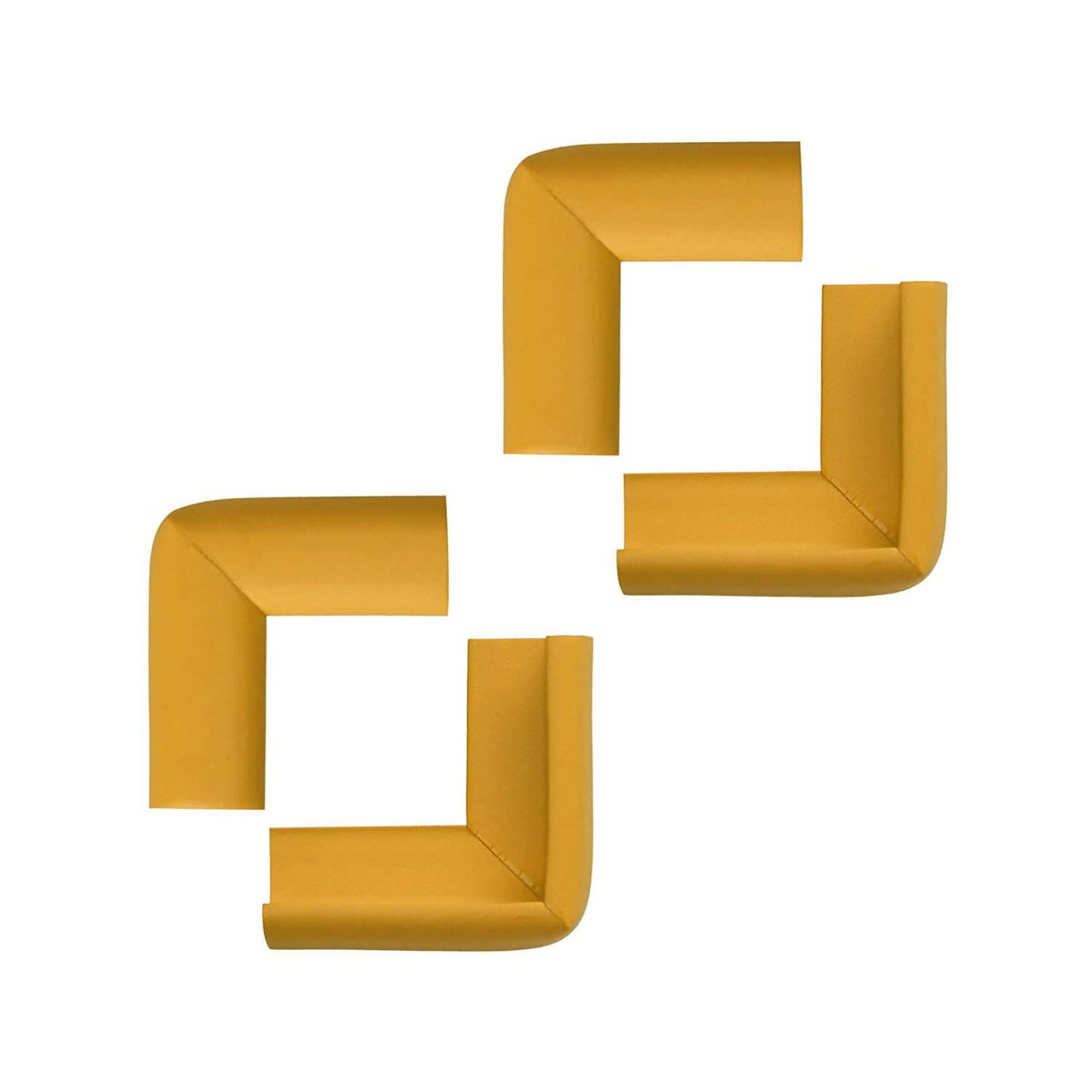 Safe-O-Kid Corner Guardscushions, U Shaped, Large Size Extra Thick, Yellow - Distacart
