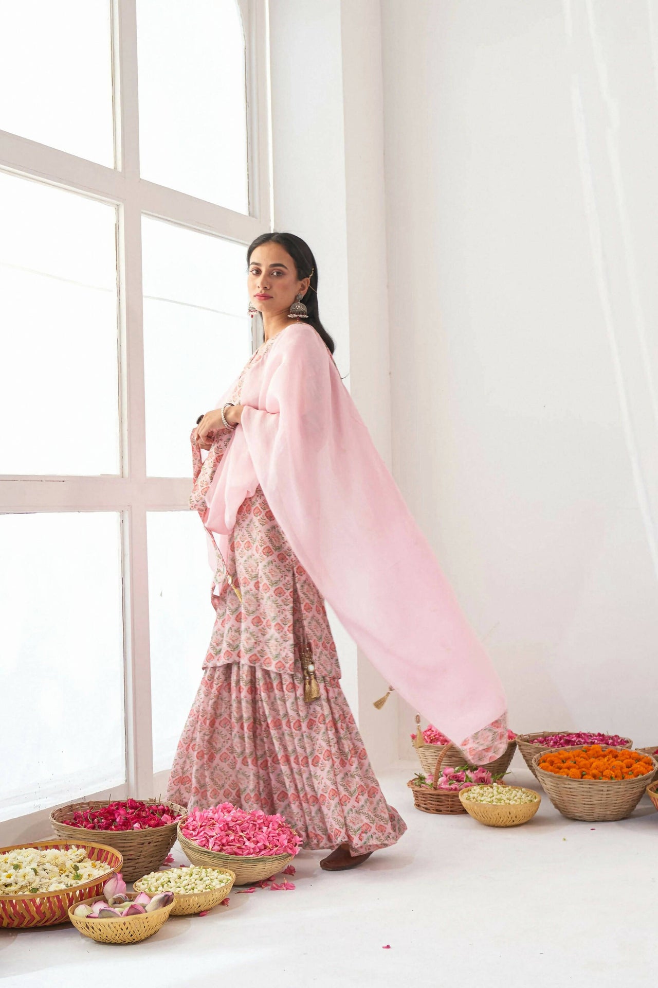 Designer Stylish Pink Muslin Stitched Suit With Dupatta - Anbazaar - Distacart