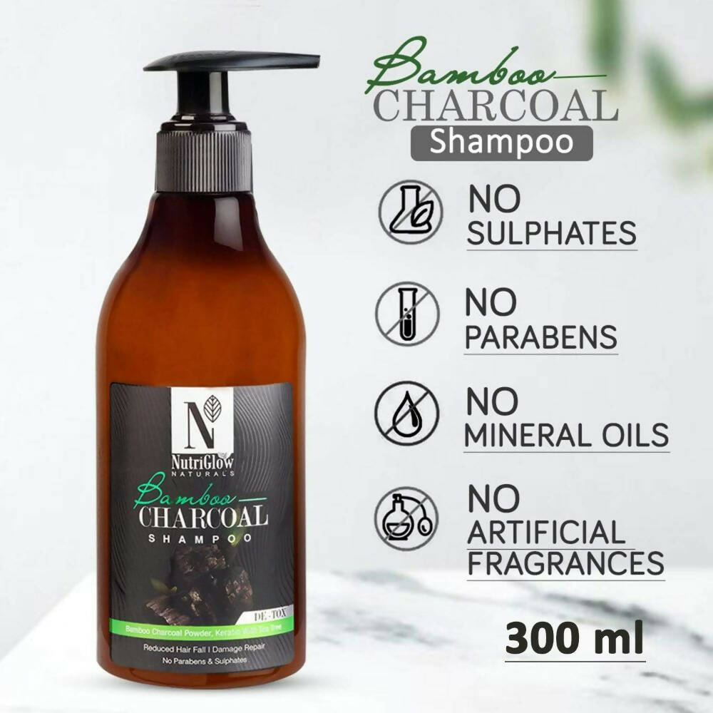 NutriGlow NATURAL'S Bamboo Charcoal Shampoo - Distacart
