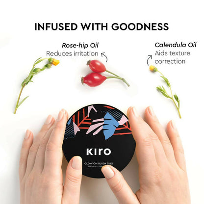 Kiro Glow-On Blush Duo - Classic Coral & Perfect Pink - Distacart