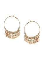Thumbnail for NVR Women Gold Plated Hoop Earrings - Distacart